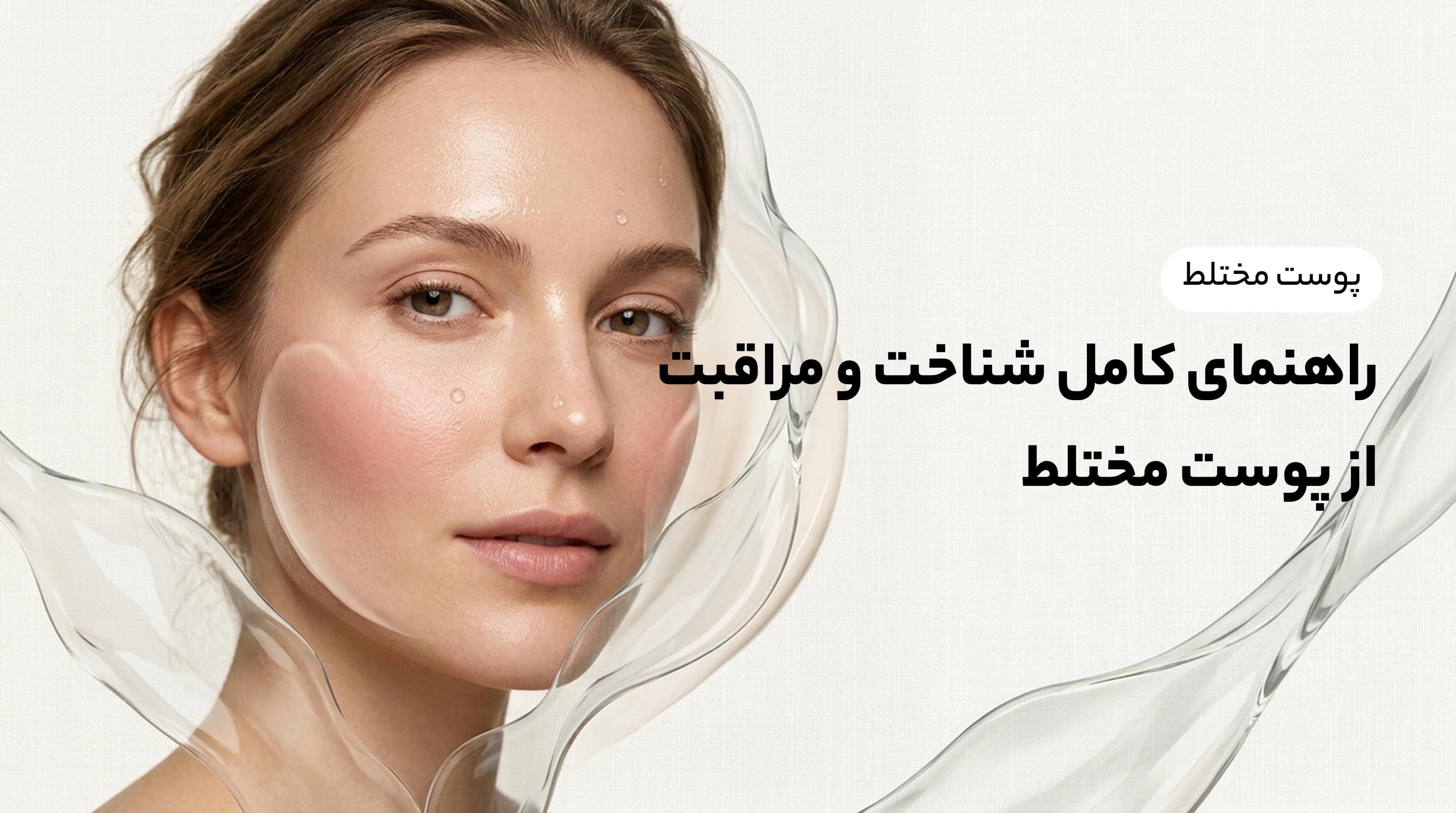 پوست مختلط چیست؟ راهنمای کامل شناخت و مراقبت از پوست مختلط
