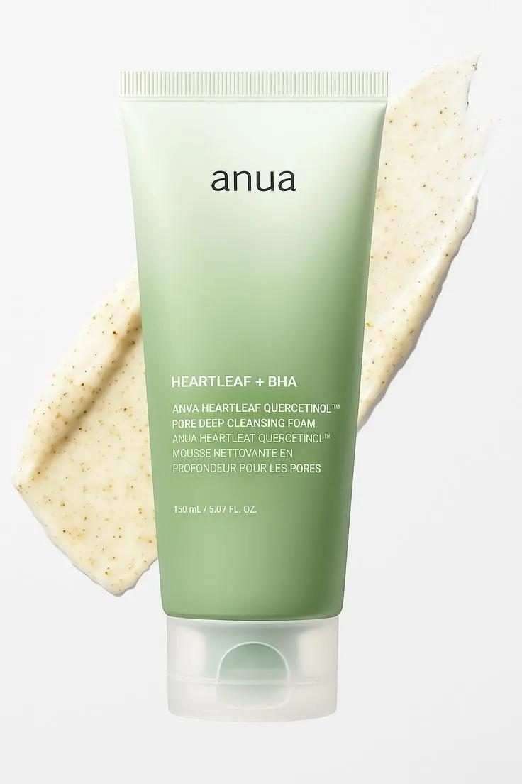 فوم شوینده عمقی منافذ آنوا مدل Heartleaf + BHA